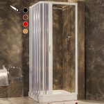 Box doccia Viterbo A.L. Riducibile - può essere personalizzato con cerniere a colori. Realizzabile su misura. H Standard 185 cm. NEW Montaggio facilitato senza forare o con viti