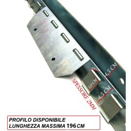 PROFILO IN ACCIAIO (comprensivo di 5 piastre e bulloneria)