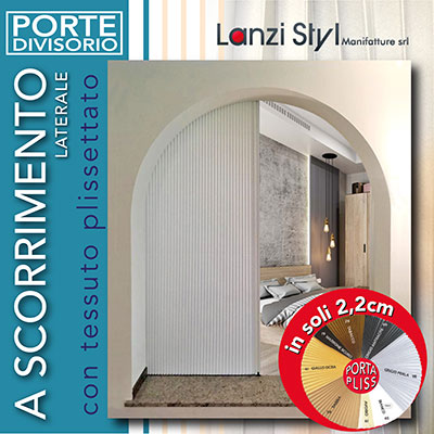 Porta a soffietto in tessuto Portapliss