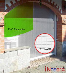 Tenda in tessuto PVC tinta unita o tessuto RETINATO