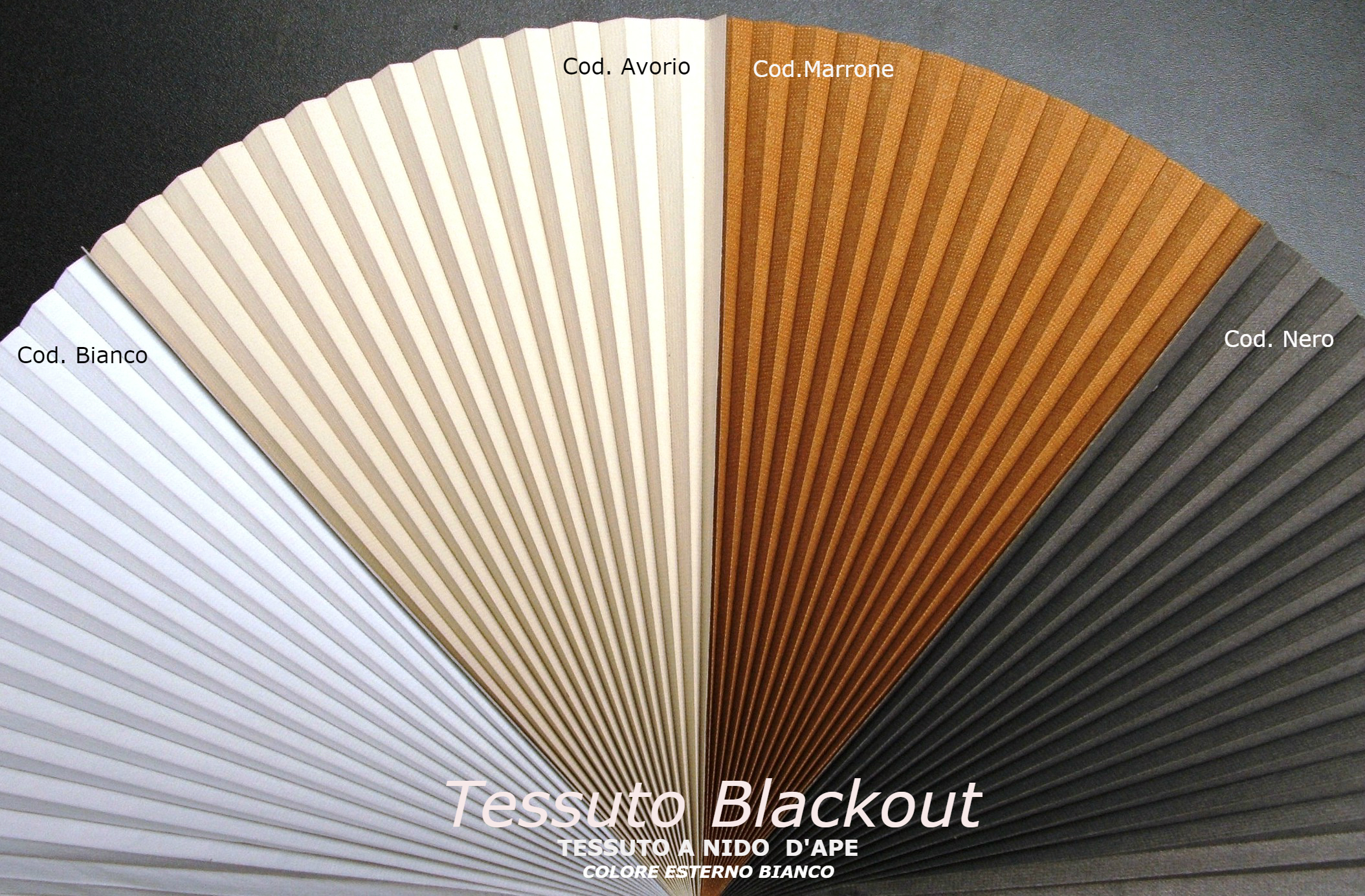 BLACKOUT Colori Tessuti OSCURANTI