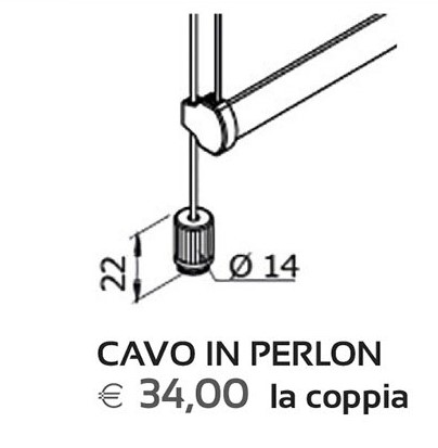 Cavo in perlon (+34,00€/coppia)