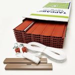 Kit Tapparella Avvolgibile in PVC- Fai da te. Made in Italy. Facile da ridimensionare, 9 colori, varie misure, corredata di cinta e scorricinta