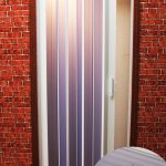 Porta a soffietto in PVC traslucido opalino mod. Lux