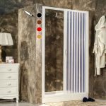 Box doccia Tuscania A.L. Riducibile - può essere realizzato con cerniere a colori. Realizzabile su misura. H Standard 185 cm. NEW Montaggio facilitato senza forare o con viti