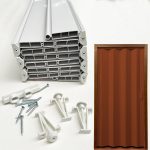 LANZISTIL Porta a soffietto in plastica modello Flash - Comunica la tua misura verrà da noi tagliata - Assembla la tua porta in 10 minuti - 9 colori, fornita di viteria ed istruzioni di montaggio